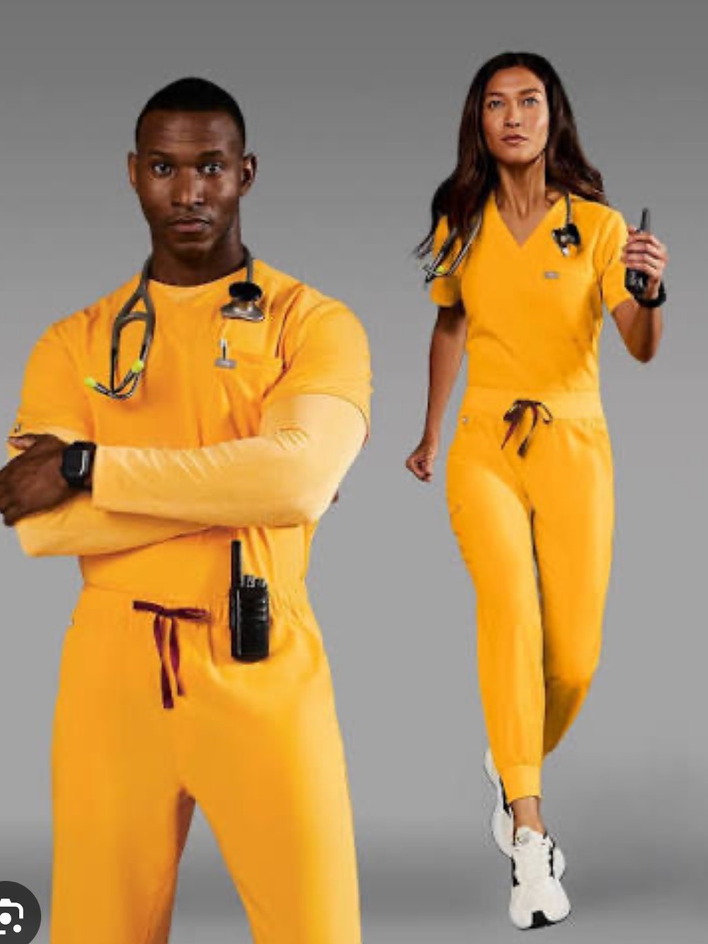 Figs new set men emergency yellow Small